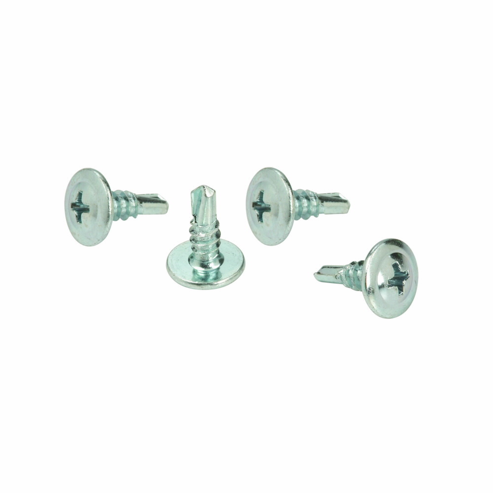 BWHS-9D 1-Piece Self-Drilling Mounting Screw, 9/16 in, 9/16 in OAL, Cold Rolled High Carbon Steel