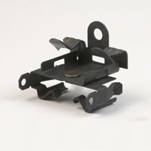 BX4M-U-9-12 Double Run Cable to Beam Fastener, For Use With 14 to 10 AWG AC/MC Cable and 3/8 in Conduit, 360 deg Rotation, 9/16 to 3/4 in Flange, Cold Rolled High Carbon Steel