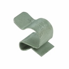 Eaton B-Line series cable support fasteners, Conduit and cable, Flange, 1" Height, 1" Length, 1" Width, 0.015lbs, Flexible conduit/cable fasteners, .06" Min, .13" Max mount size, .748" Min, 0.945" Max cable diameter, Zinc plated