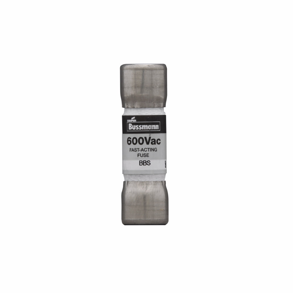BBS-3 Fast Acting Fuse, 3 A, 600 V AC, 10 kAIC Interrupt, Class: Supplemental, Cartridge Body