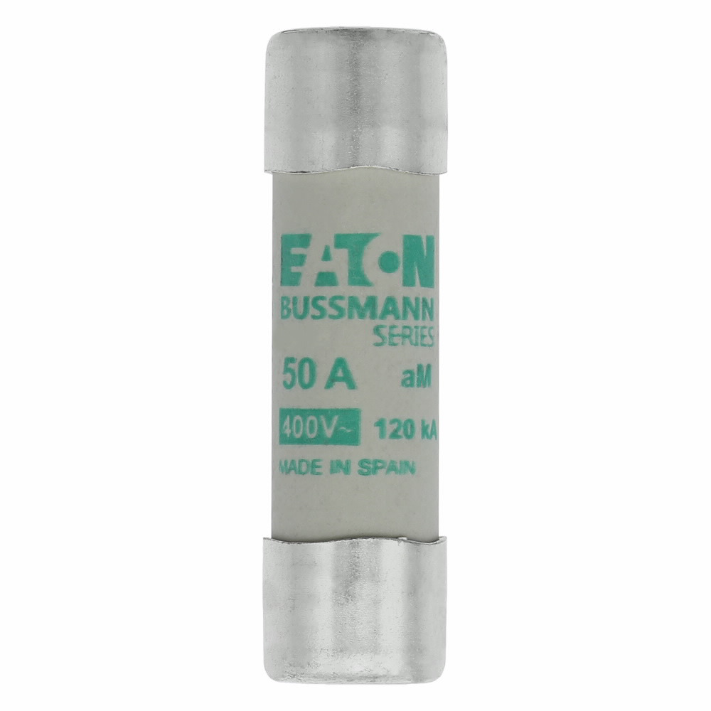 C14M50 Cylindrical Low Voltage Fuse, 50 A, 400 V, 120 kA Interrupt, Class: aM, Cylindrical Body