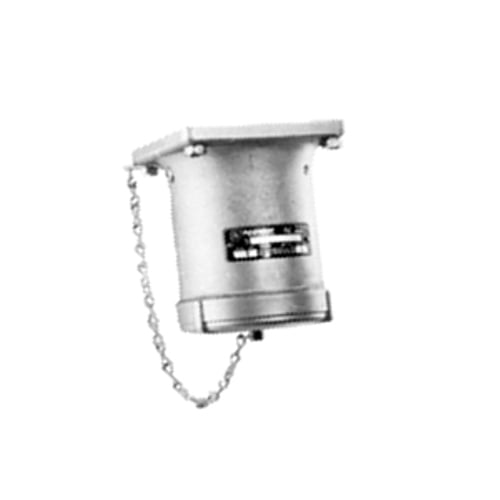 AE1037 Raintight Screw Cap Weatherproof Pin and Sleeve Receptacle, 600 V AC/250 V DC, 100 A, 3 Poles, 3 Wires