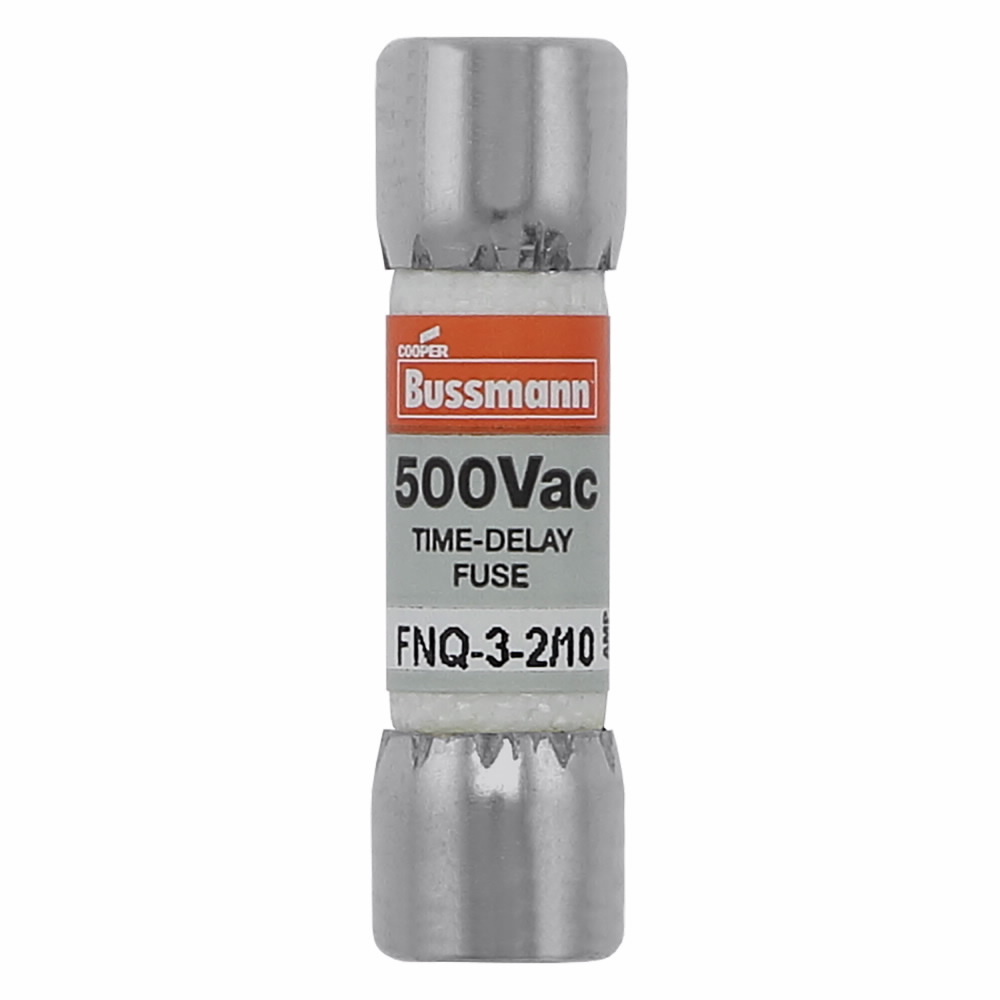FNQ-3-2/10 Tron Time Delay Midget Fuse, 3.2 A, 500 V AC, 10000 A Interrupt, Class: Supplemental, Cartridge Body
