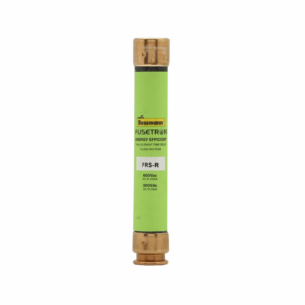FRS-R-10 Fusetron  Current Limiting Time Delay Fuse, 10 A, 600 V AC/300 V DC, 200 kA Interrupt, RK5 Class, Cylindrical Body