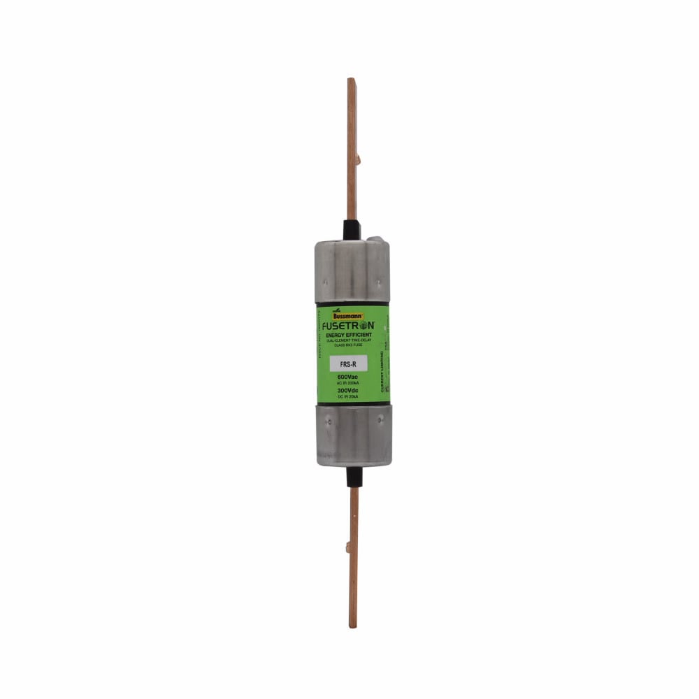 FRS-R-100 Fusetron  Current Limiting Renewable Time Delay Fuse, 100 A, 600 V AC/300 V DC, 20/200 kA Interrupt, RK5 Class, Cartridge Body