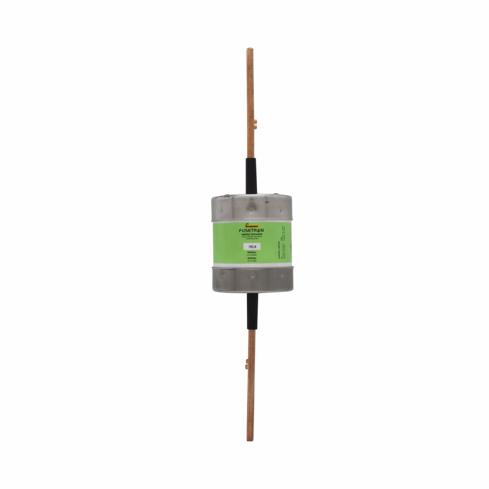 Eaton Bussmann series FRS-R fuse, 500 A, Dual, Class RK5, Non-indicating, Blade end x blade end, 10 sec at 500%, 20 kAIC at 300 Vdc,200 kAIC at 600 V, Standard, 600 V, 300 Vdc