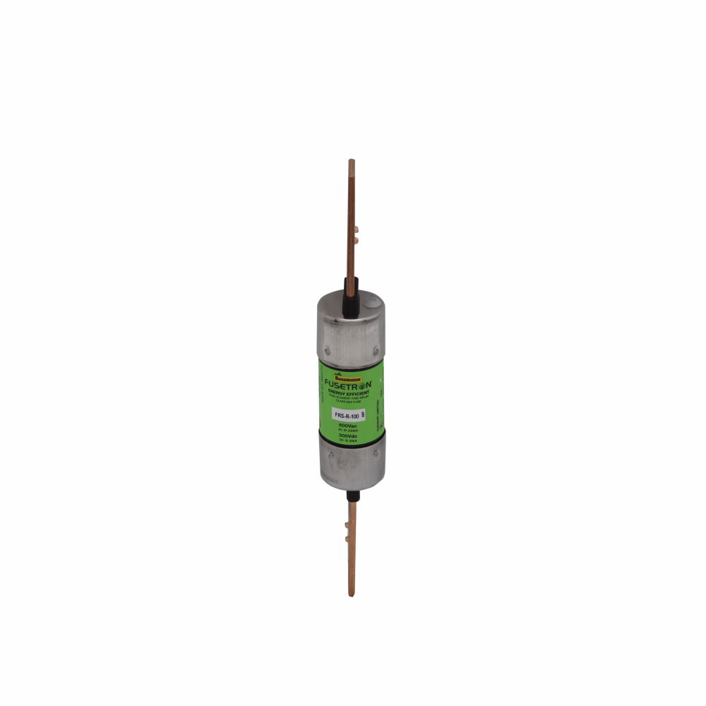 FRS-R-90 Fusetron  Current Limiting Time Delay Fuse, 90 A, 600 V AC/300 V DC, 20/200 kA Interrupt, RK5 Class, Cylindrical Body