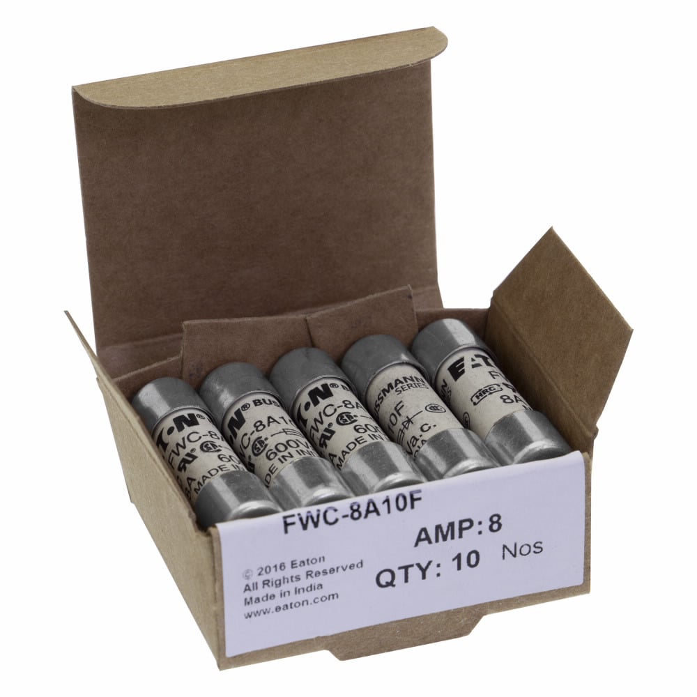 FWC-8A10F Fast Acting High Speed Fuse, 8 A, 600 V AC, 50 kA Interrupt, Cylindrical Body