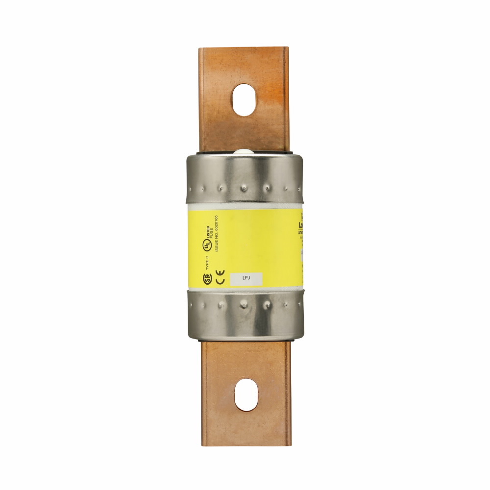 LPJ-225SP Low-Peak Current Limiting Time Delay Fuse, 225 A, 600 V AC/300 V DC, 300/100 kAIC Interrupt, J Class, Cartridge Body