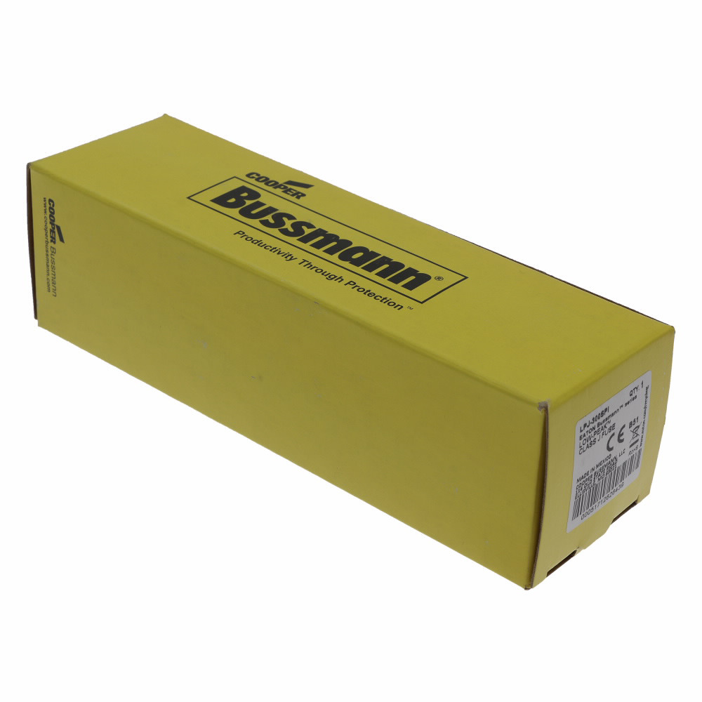 LPJ-300SPI Low-Peak Current Limiting Time Delay Fuse, 300 A, 600 V AC/300 V DC, 300/100 kAIC Interrupt, J Class, Cartridge Body