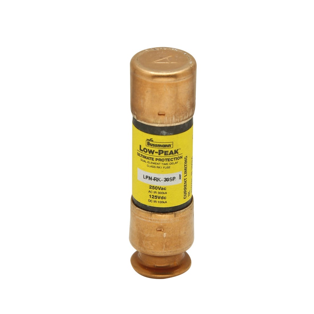 LPN-RK-5-6/10SP Low-Peak Current Limiting Low Voltage Fast Acting Time Delay Fuse, 5.6 A, 250 V AC/125 V DC, 300/100 kAIC Interrupt, RK1 Class, Cartridge Body