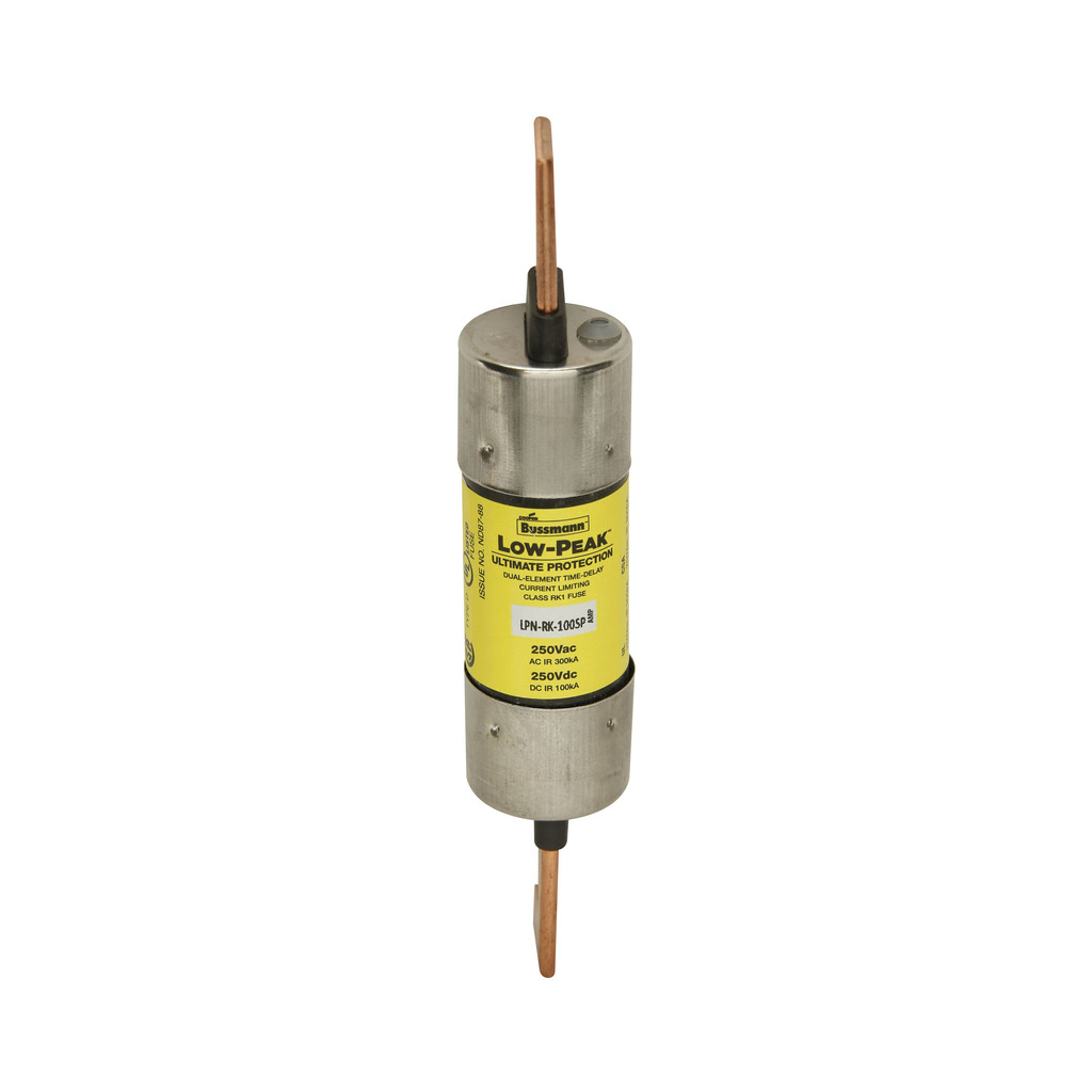 LPN-RK-90SP Low-Peak Current Limiting Time Delay Fuse, 90 A, 250 V AC/DC, 300/100 kAIC Interrupt, RK1 Class, Cartridge Body