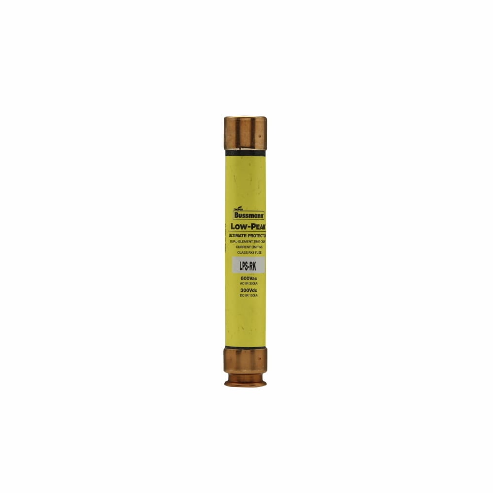 LPS-RK-1-1/8SP Low-Peak Current Limiting Time Delay Fuse, 1.125 A, 600 V AC/300 V DC, 300/100 kAIC Interrupt, RK1 Class, Cartridge Body