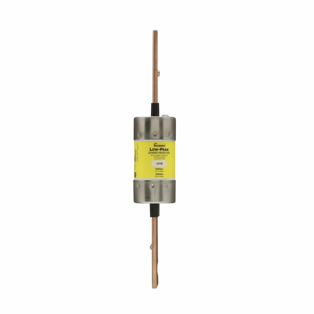 LPS-RK-175SP Low-Peak Current Limiting Time Delay Fuse, 175 A, 600 V AC/300 V DC, 300/100 kAIC Interrupt, RK1 Class, Cartridge Body