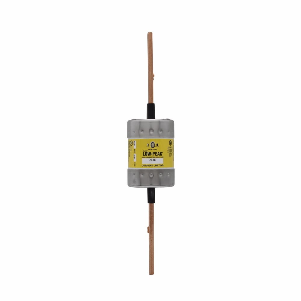 LPS-RK-250SPI Low-Peak Current Limiting Time Delay Fuse, 250 A, 600 V AC/300 V DC, 300/100 kAIC Interrupt, RK1 Class, Cartridge Body