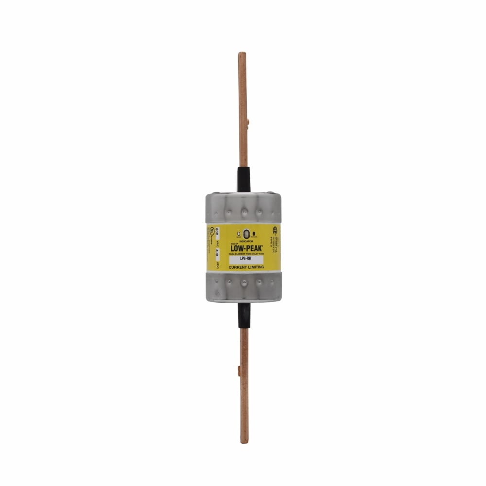 LPS-RK-350SPI Low-Peak Current Limiting Time Delay Fuse, 350 A, 600 V AC/300 V DC, 300/100 kAIC Interrupt, RK1 Class, Cartridge Body
