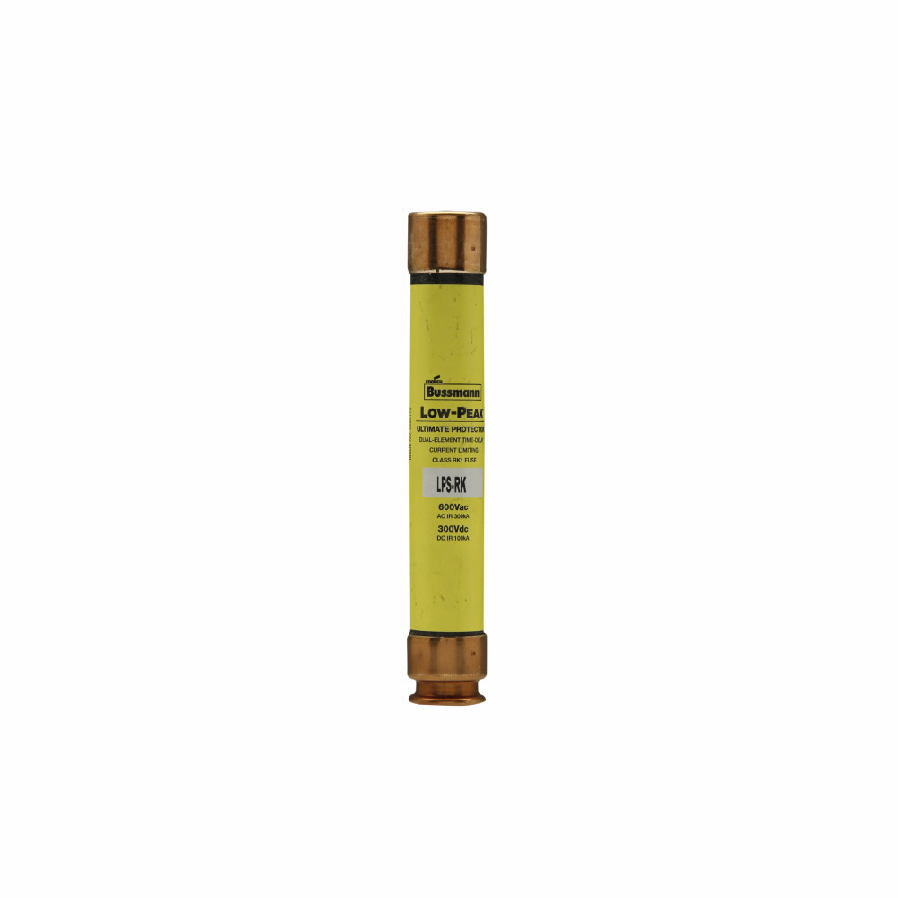 LPS-RK-5SP Low-Peak Current Limiting Time Delay Fuse, 5 A, 600 V AC/300 V DC, 300/100 kAIC Interrupt, RK1 Class, Cartridge Body