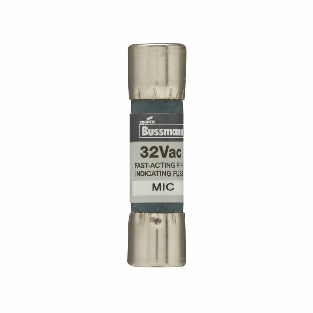 MIC-5 Fast Acting Midget Fuse, 5 A, 250 V AC, 200 A Interrupt, Class: Supplemental, Cartridge Body