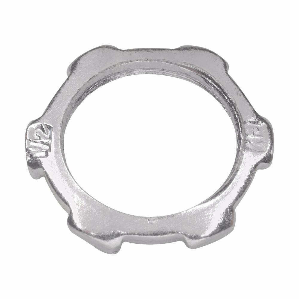 11X Thin Construction Conduit Locknut, 1/2 in, For Use With Rigid/IMC Conduit, Steel