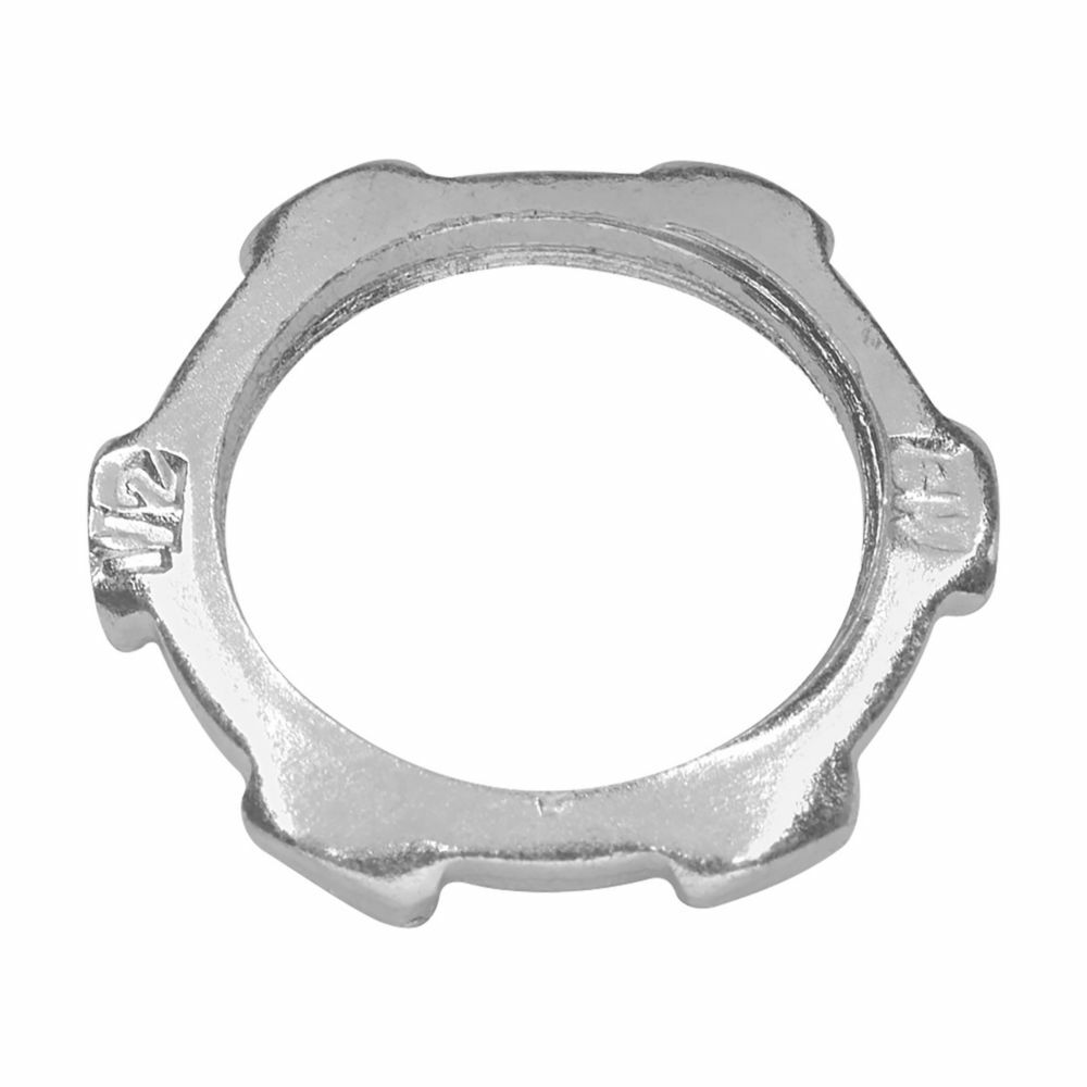 15X Thin Construction Conduit Locknut, 1-1/2 in, For Use With Rigid/IMC Conduit, Steel