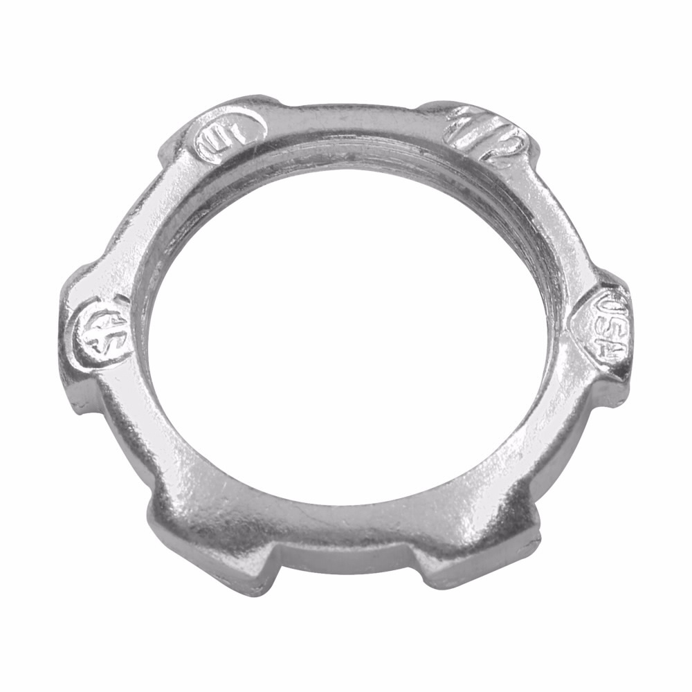17 Conduit Locknut, 2-1/2 in, For Use With Rigid/IMC Conduit, Malleable Iron