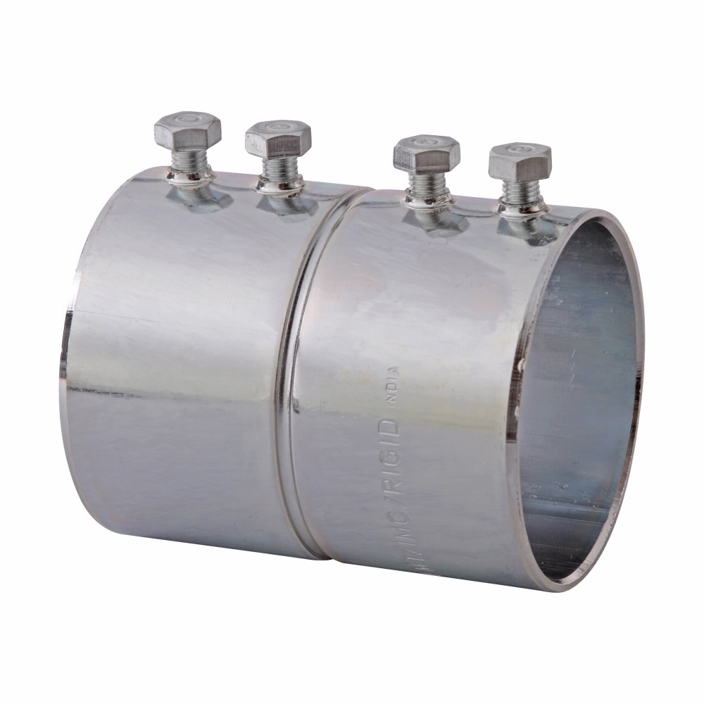 468 Setscrew Conduit Coupling, 3-1/2 in, For Use With EMT Conduit, Steel, Zinc Plated