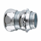 Eaton Crouse-Hinds series EMT compression connector, EMT, Straight, Non-insulated, Steel, Threadless, 3-1/2"