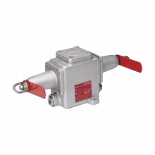 AFUX0333 66 Double End Explosionproof Safety Conveyor Belt Control Switch, 600 VAC, 15 A, 2NO-2NC 2 Form C Contact