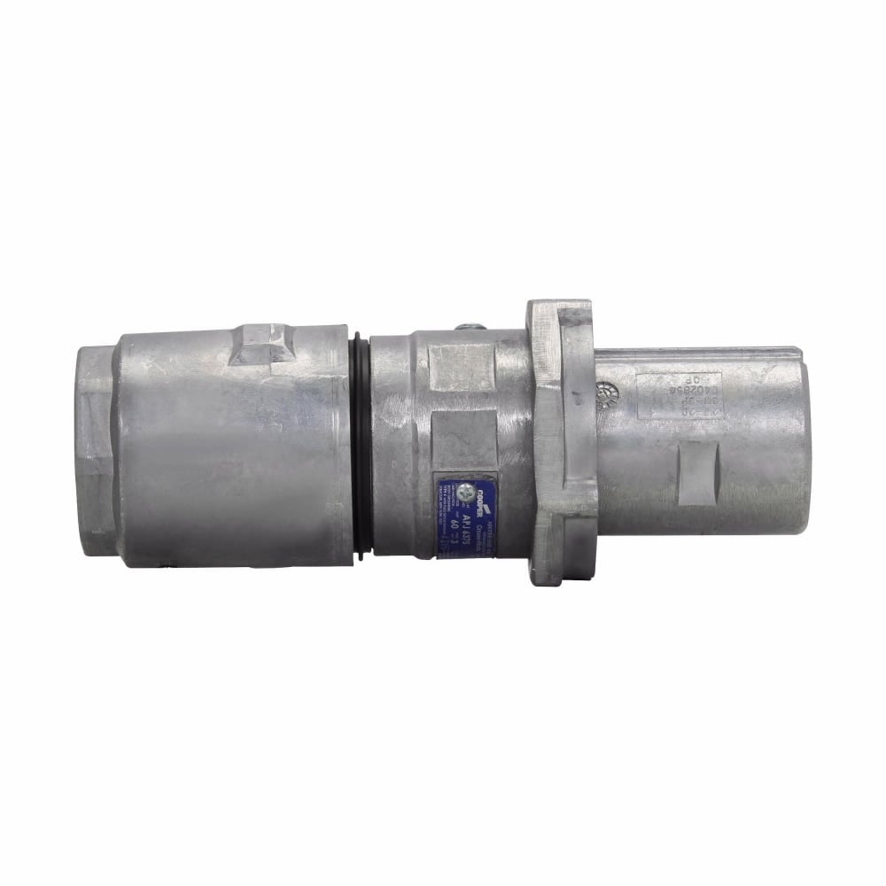 APJ10377S22 Arktite Grounding Style 1 Heavy Duty Watertight Weatherproof Mating Plug, 600 VAC/250 VDC, 100 A, 3 Poles, 3 Wires, Natural