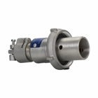 Eaton Crouse-Hinds series Arktite APJ plug, 20A, 0.25-0.50", Two-wire, two-pole, 50-400 Hz, Style 1, Copper-free aluminum, Fastening ring, 600 Vac/250 Vdc