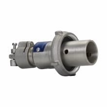 APJ2273 Arktite Grounding Style 1 Heavy Duty Watertight Weatherproof Mating Plug With Fastening Ring, 600 VAC/250 VDC, 100 A, 2 Poles, 2 Wires, Natural