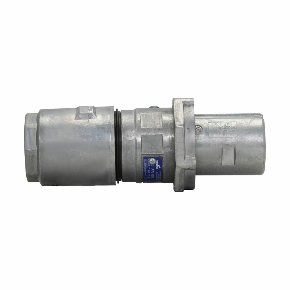 APJ3375S22 Arktite Grounding Style 1 Heavy Duty Watertight Weatherproof Mating Plug, 600 VAC/250 VDC, 30 A, 3 Poles, 3 Wires, Natural