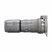 APR10367 Arktite Grounding Style 2 Heavy Duty Watertight Pin and Sleeve Cord Connector, 600 VAC/250 VDC, 100 A, 3 Poles, 2 Wires, Natural