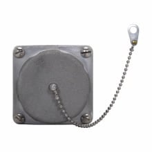 AR1037 Arktite Heavy Duty Watertight Receptacle Housing, 600 VAC/250 VDC, 100 A, 3 Poles, 3 Wires, Copper-Free Aluminum