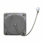 Eaton Crouse-Hinds series Arktite AR receptacle, 100A, Four-wire, four-pole, 50-400 Hz, Style 1, Copper-free aluminum, Threaded cap, 600 Vac/250 Vdc