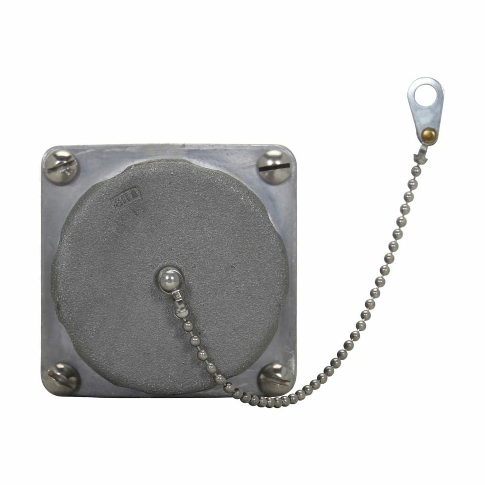 AR348 S22 Heavy Duty Watertight Receptacle Housing With Threaded Cap, 600/250, 30 A, 4 Poles, 3 Wires, Copper-Free Aluminum