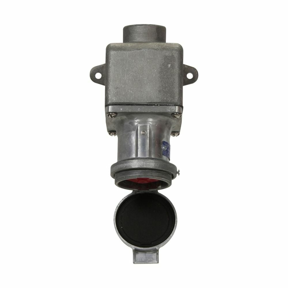 ARE6314 Arktite Grounding Style 1 Angle Heavy Duty Watertight Receptacle Assembly, 600 VAC/250 VDC, 60 A, 3 Poles, 4 Wires, Natural