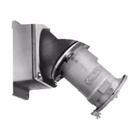 Eaton Crouse-Hinds series Arktite AREA receptacle assembly, 200A, Three-wire, three-pole, 50-400 Hz, Style 1, Copper-free aluminum, Spring door, Crimp/solder, 1-1/2", 600 Vac/250 Vdc, 0.56"