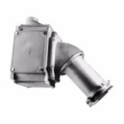 Eaton Crouse-Hinds series Arktite AREX receptacle assembly, 400A, Three-wire, four-pole, 50-400 Hz, Style 2, Copper-free aluminum, Spring door, 4", 600 Vac/250 Vdc, 1.25"