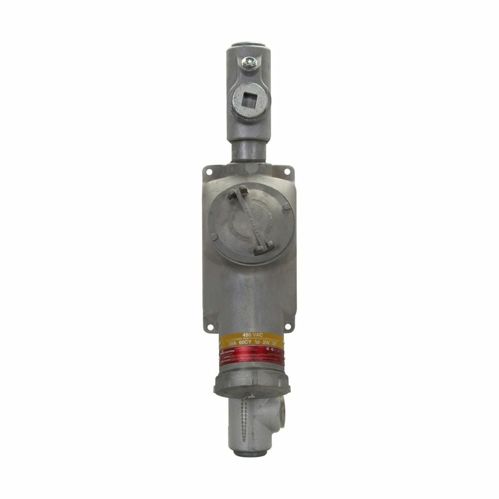 BHRC10486D Style 2 Dead Front Explosionproof Through Feed Interlocked Receptacle With 100 A Switch, 480 VAC, 100 A, 4 Poles, 3 Wires, Natural