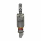 Eaton Crouse-Hinds series BHR interlocked receptacle with switch, 60A, Through feed, Three-wire, four-pole, Brass contacts, Style 2, Copper-free aluminum, Threaded cap, Factory sealed, 1-1/4", 480 Vac