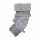 Eaton Crouse-Hinds series CG color-coded cord grip, Cable range min/max: 0.55-0.65", Brown, 45 angle, Steel, 1/2"