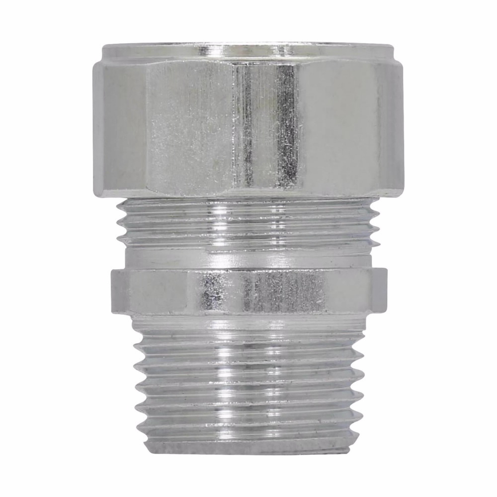 CG75 850 CG Series Color Coded Straight Cord Grip Connector, 3/4 in Trade, 0.75 to 0.85 in Cable Openings, Steel, Electro-Galvanized
