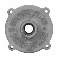 CPS021 Condulet Form 20 Hub Cover, 1/2 in, Feraloy Iron Alloy, Aluminum Acrylic Painted/Electro-Galvanized