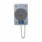 Eaton Crouse-Hinds series DS receptacle housing, Feraloy iron alloy, Two-wire, three-pole, 20A, 125 Vac, For plugs with U shaped or round grounding contacts
