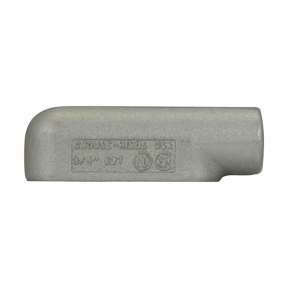 E17 Condulet Type E Conduit Outlet Body, 1/2 in Hub, 7 Form, Feraloy Iron Alloy, Aluminum Acrylic Painted/Electro-Galvanized