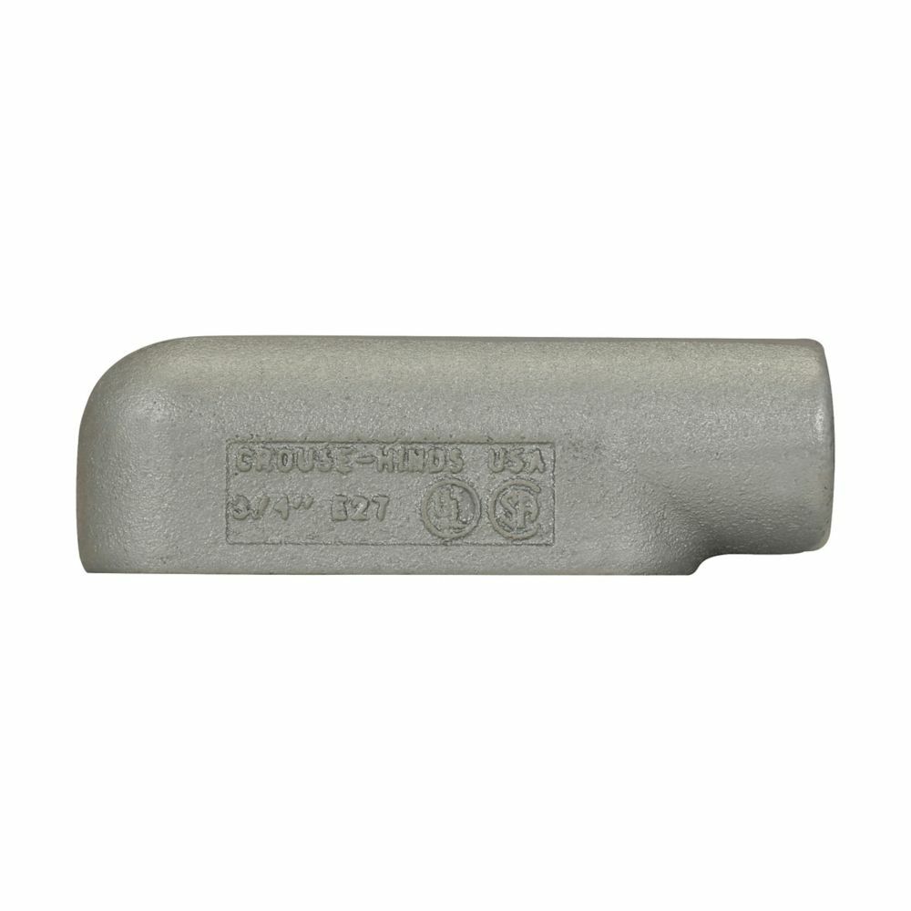 E27 Condulet Type E Conduit Outlet Body, 3/4 in Hub, 7 Form, Feraloy Iron Alloy, Aluminum Acrylic Painted/Electro-Galvanized