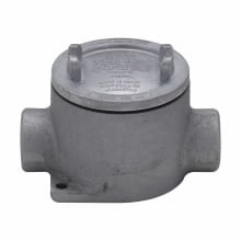 EABC26SA Condulet Shape C Conduit Outlet Box With Cover, 3/4 in, 3 in Cover Opening, 20.5 cu-in Capacity, Natural