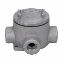 EABT36SA Condulet Type T Conduit Outlet Box With Cover, 1 in, 3 in Cover Opening, 20.5 cu-in Capacity, Natural