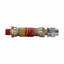ECLK14 Male to Female Flexible Coupling, 1/2 in, Forged Brass, Chromate Treated Electro-Galvanized
